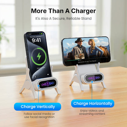 🔥Mini Chair Wireless Fast Charger Multifunctional Phone Holder — Adapts to All Phones