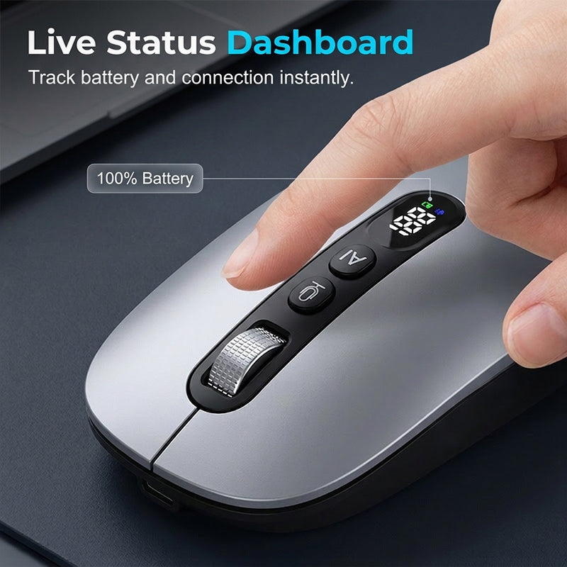 🖱️LIMITED-TIME 50% OFF! 💥 AI Smart Voice Wireless Mouse – 1600 Words/Min, Translation Hub, Ergonomic