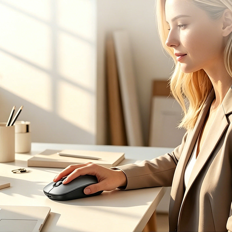 🖱️LIMITED-TIME 50% OFF! 💥 AI Smart Voice Wireless Mouse – 1600 Words/Min, Translation Hub, Ergonomic